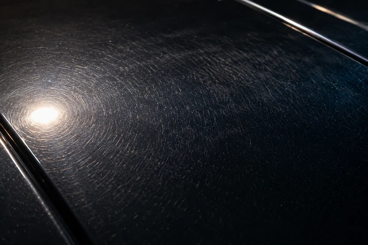 Before: paint correction before and after on a car in the Capital Region — Albany NY